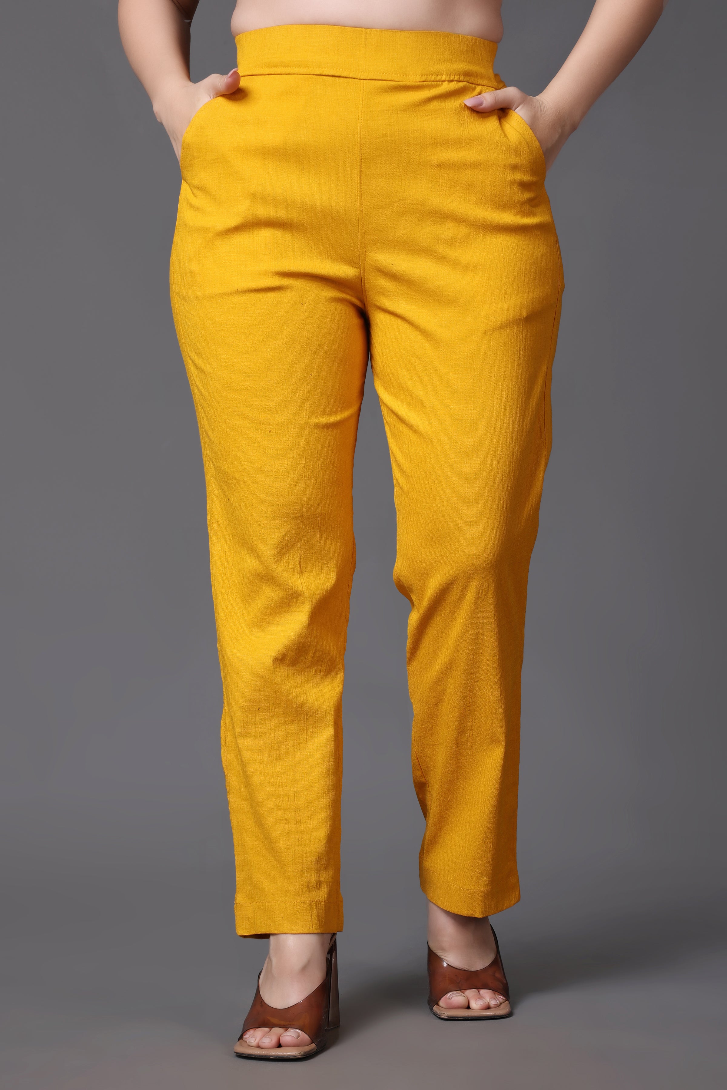 Buy Yellow High Waist Flared Jeans For Women Online - ONLY